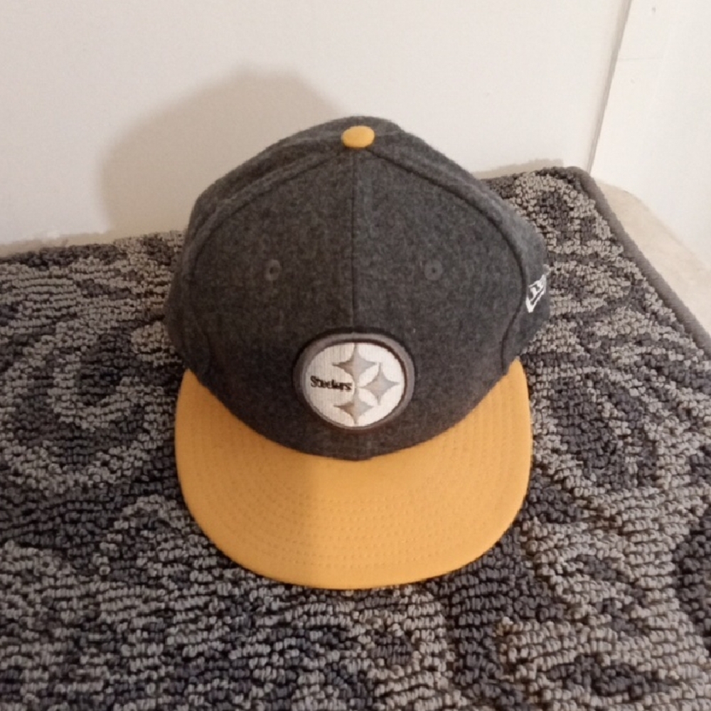 NFL Pittsburgh Steelers Fitted 7 1/2 59.6cm Wool Blend New Era Mens